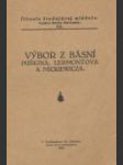 Výbor z básní Puškina,  Lermontova a Mickiewicza - náhled