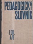 Pedagogický slovník 1. díl A-O (veľký formát) - náhled