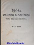 Sbírka zákonů a nařízení státu československého - ročník 1933 - náhled