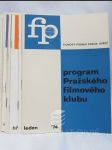 Program Pražského filmového klubu rok 1974 (program na všechny měsíce kromě srpna) - náhled