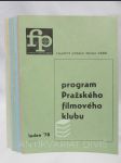 Program Pražského filmového klubu rok 1978, všech 12 čísel - náhled