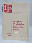 Program Pražského filmového klubu rok 1982, kompletní rok - náhled
