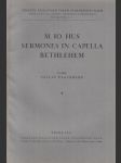 Věstník královské české společnosti nauk; ročník 1941 - Mag. Io. Hus - Sermones in Capella Bethlehem - náhled