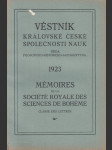 Věstník královské české společnosti nauk; ročník 1924 - náhled