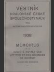 Věstník královské české společnosti nauk; ročník 1938 - náhled