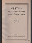 Věstník královské české společnosti nauk; ročník 1940 - náhled