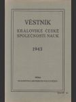 Věstník královské české společnosti nauk; ročník 1943 - náhled