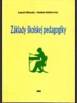 Základy školskej pedagogiky - náhled