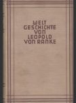 Welt Geschichte von Leopold von Ranke I. + II. (2 svazky) - náhled