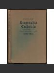 Biographia Catholica [bibliografie, katolická literatura] - náhled