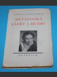 Metafysika lásky a hudby Schopenhauer - náhled