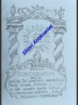 Iconographia brevis sanctae Dei genetrici beatae Virgini Mariae dedicata - JEDLIČKA František - náhled