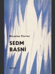 Sedm básní - náhled