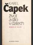 Karel Čapek, život a dílo v datech - náhled