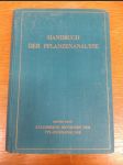 Handbuch der Pflanzenanalyse Band I. - Allgemeine Methoden der Pflanzenanalyse - náhled