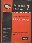 Telefonní seznam 7 1972-1973 Most - náhled