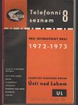 Telefonní seznam 8 1972-1973 Ústí nad Labem - náhled