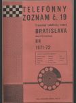 Telefónny zoznam č. 19 1971-72 Bratislava - náhled