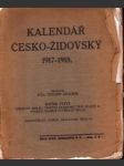 Kalendář českožidovský - náhled