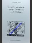 Jezuité v přírodních vědách a ve filosofii 17. a 18. století - jansen bernhard - náhled