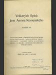 Veškerých spisů Jana Amosa Komenského svazek XV - náhled