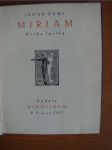 Miriam - kniha lyriky - náhled