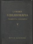 Bibliografia Slovenského Písomníctva  V. - náhled