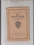 De profundis (Zápisky ze žaláře v Readingu a čtyři listy) - náhled