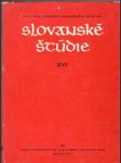 Slovanské štúdie XVI. (veľký formát) - náhled