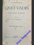 Quo vadis - ( román z doby neronovy) - sienkiewicz henryk - náhled