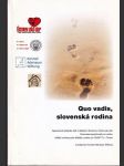 Quo vadis, slovenská rodina - náhled