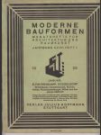 Moderne bauformen - monatshefte für architektur und raumkunst - xxvii. jahrgang - heft 1 - januar 1928 - náhled
