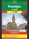 Mapa města prostějov 1:12000  a  okolí  1 : 200000 - náhled