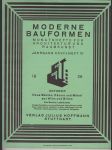 Moderne bauformen - monatshefte für architektur und raumkunst - xxviii. jahrgang - heft 10  oktober 1929 - náhled