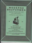 Moderne bauformen - monatshefte für architektur und raumkunst - xxvii. jahrgang - heft 9 - september 1928 - náhled
