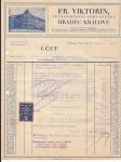 Firemní účet firmy františek viktorin velkoobchod semenářský hradec králové ze dne 20. března 1929 - náhled
