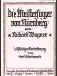 Die meisterfinger von nürnberg - klavier-auszug - náhled