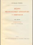 Dějiny francouzské literatury v obrysech sv. 1 - náhled