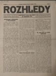 Rozhledy č. 4. - noviny -24. ledna 1919 - náhled