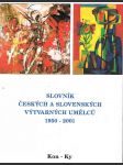Slovník českých a slovenských výtvarných umělců 1950 - 2001 - kon- ky - č.vi - náhled