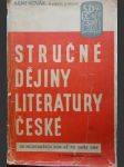 Stručné  dějiny literatury české - náhled