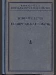Encyklopädie der elementar-mathematik II. - náhled