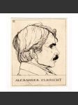 August Behmer - Alexander Olbricht [1910; lept; grafika; portrét] - náhled