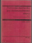 Technická mechanika pro elektrotechnické obory. 2. díl, Hydromechanika a termodynamika - náhled