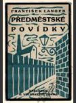 Předměstské povídky - náhled