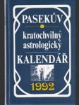 Pasekův kratochvilný astrologický kalendář - náhled