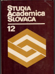 Studia academica slovaca 12 - náhled