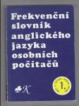 Frekvenční slovník anglického jazyka osobních počítačů - náhled