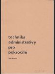 Technika administrativy pro pokročilé - náhled