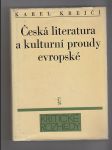 Česká literatura a kulturní proudy evropské - náhled